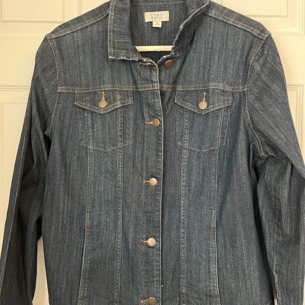 Croft & Barrow Classic Blue Jean Jacket